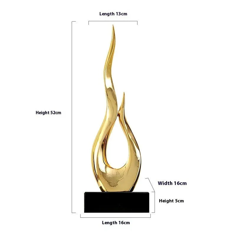 Modern festival high-rise decoration craft in bright gold and elegant silver resin for event centrepieces