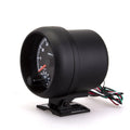 Black automotive tachometer with blue light pointer display and 95mm plastic housing