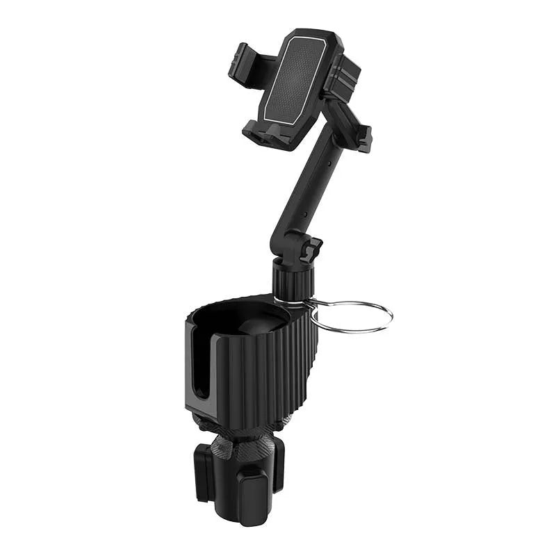 Green car drink rack with mobile phone holder showing A02 model designation