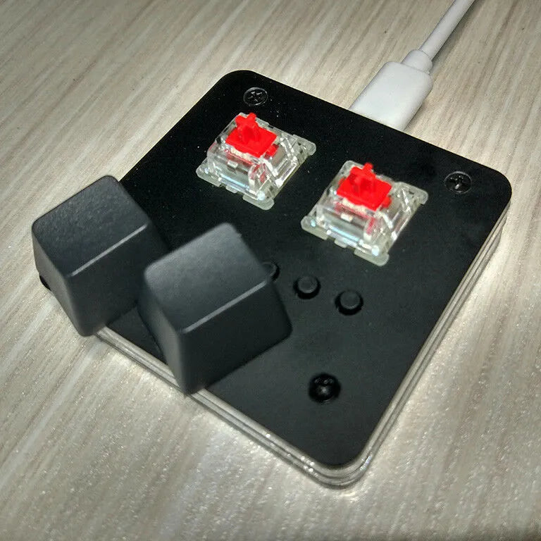 Mini 6.5cm wide USB keyboard with touch panel audio controls in four colour options