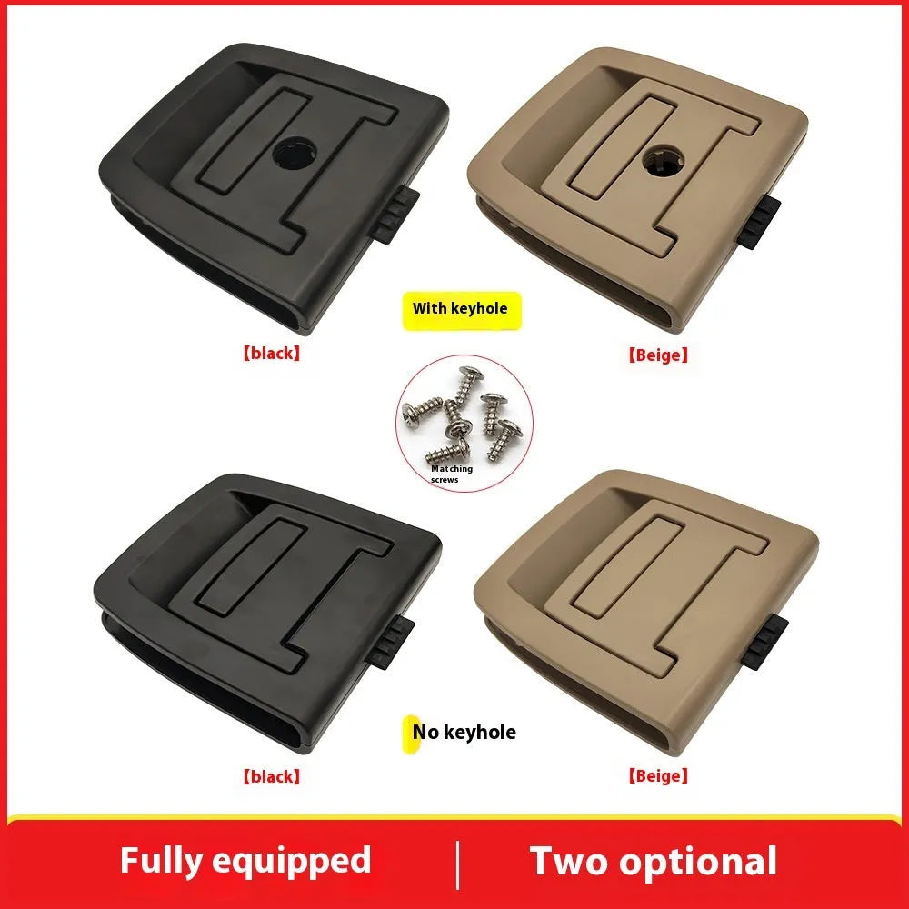Car trunk luggage handle for X5 X6 in black or beige, with or without keyhole, single replacement part.