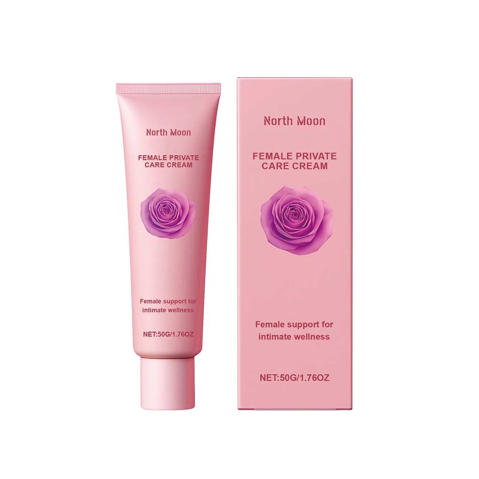 50g tube of Gentle Care moisturising cream with rose and peppermint extracts for daily skin hydration