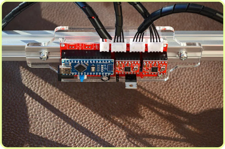Miniature laser engraving machine with 3000mW output power and 400mm by 300mm base plate