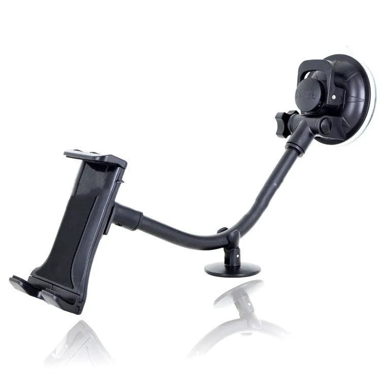 Black lifting type vehicle tablet holder with suction cup mounting 4-12 inch iPad