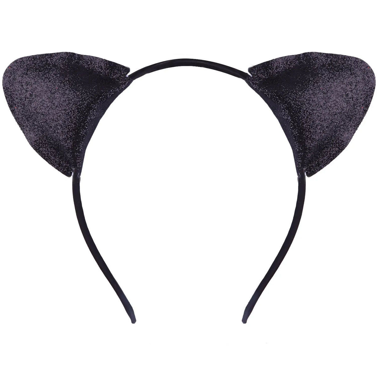 Cat ear cloth headband hair pin for women in gradient, rainbow, and leopard print colour options