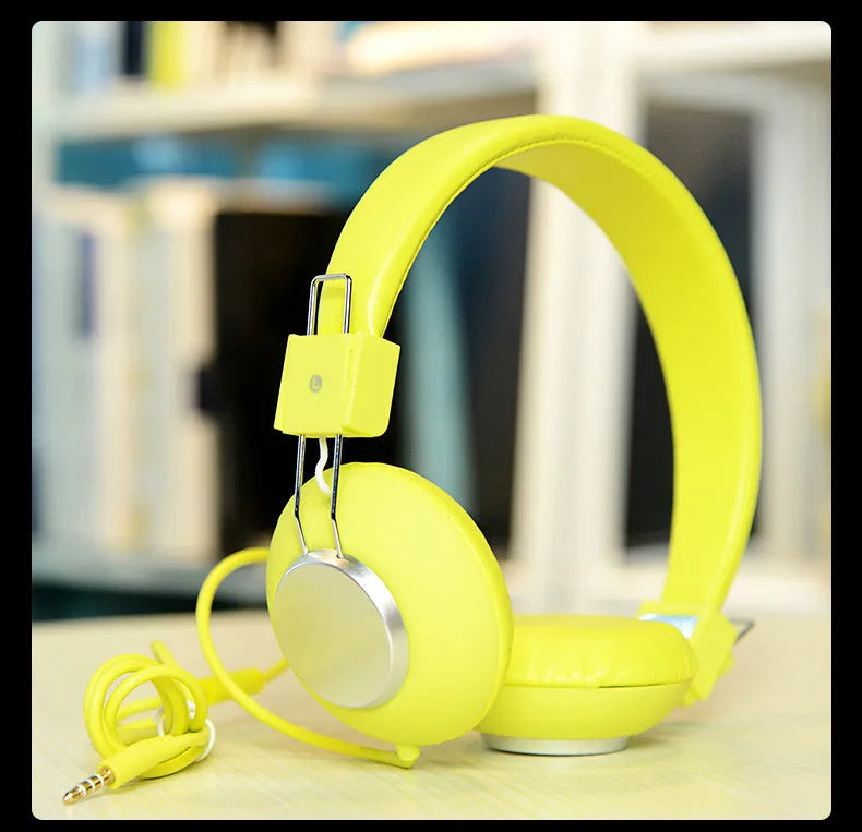 Wired head-mounted sports earphones with headband design and 3.5mm plug in multiple colour options