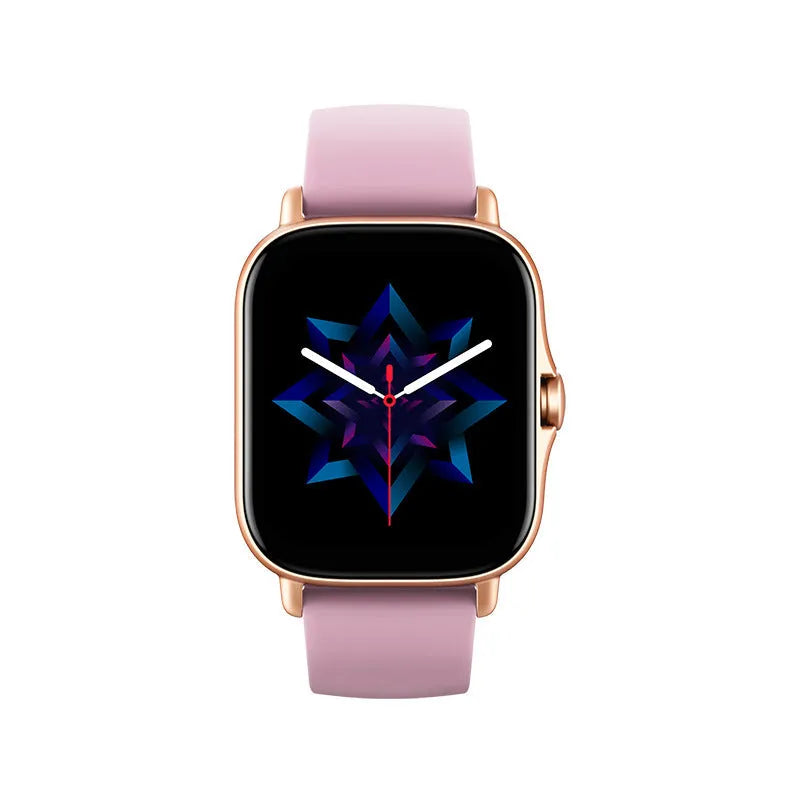 GT20 smart watch with alloy case and silicone band showing heart rate monitoring display