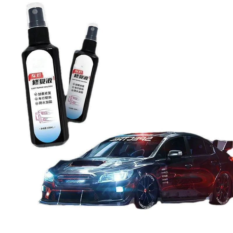 100ml bottle of car headlight restoration liquid for plastic lens oxidation removal