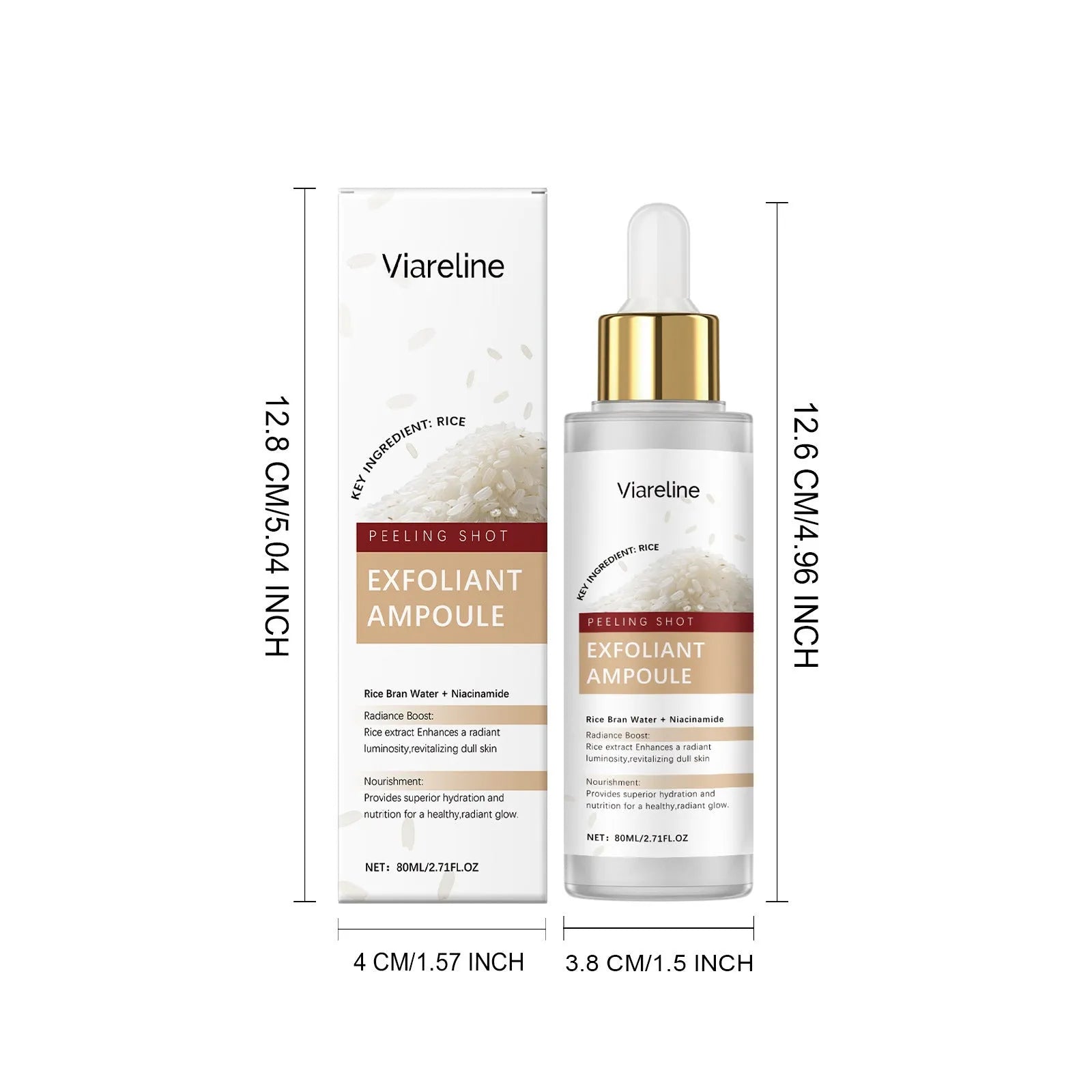 80ml bottle of exfoliating facial liquid toner with salicylic acid for oily and blemish-prone skin