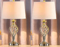 European-style USB table lamp with touch sensor for cold and warm dimmable light on alloy base