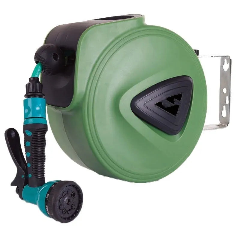 Automatic retractable hose reel with 10m PVC pipe for car washing and garden watering