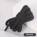 Set of oval shoelaces in multiple colours showing the 1.0 cm wide flat rope and length options.