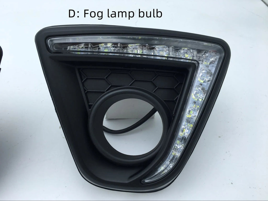 Mazda CX-5 daytime running light LED replacement kit with electroplated housing and multiple style options