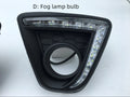 Mazda CX-5 daytime running light LED replacement kit with electroplated housing and multiple style options