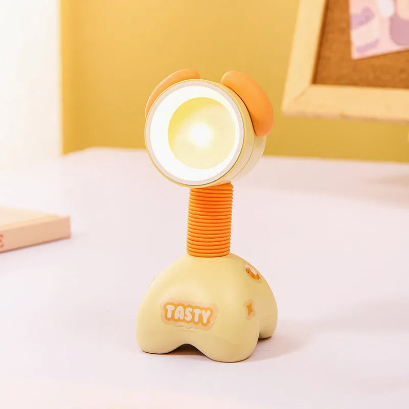 Creative DIY cartoon magnetic desktop night lamp in various colours with adjustable lighting