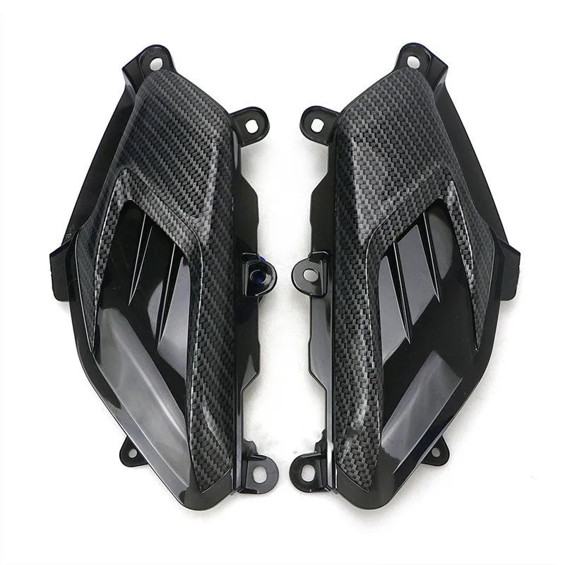 YAMAHA NMAX motorcycle LED side lamp replacement set with carbon fibre decoration and blue/red light options