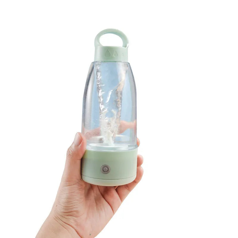 Automatic electric shaker bottle with USB charging port and 350ml capacity