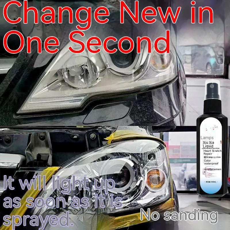100ml bottle of car headlight restoration liquid for plastic lens oxidation removal