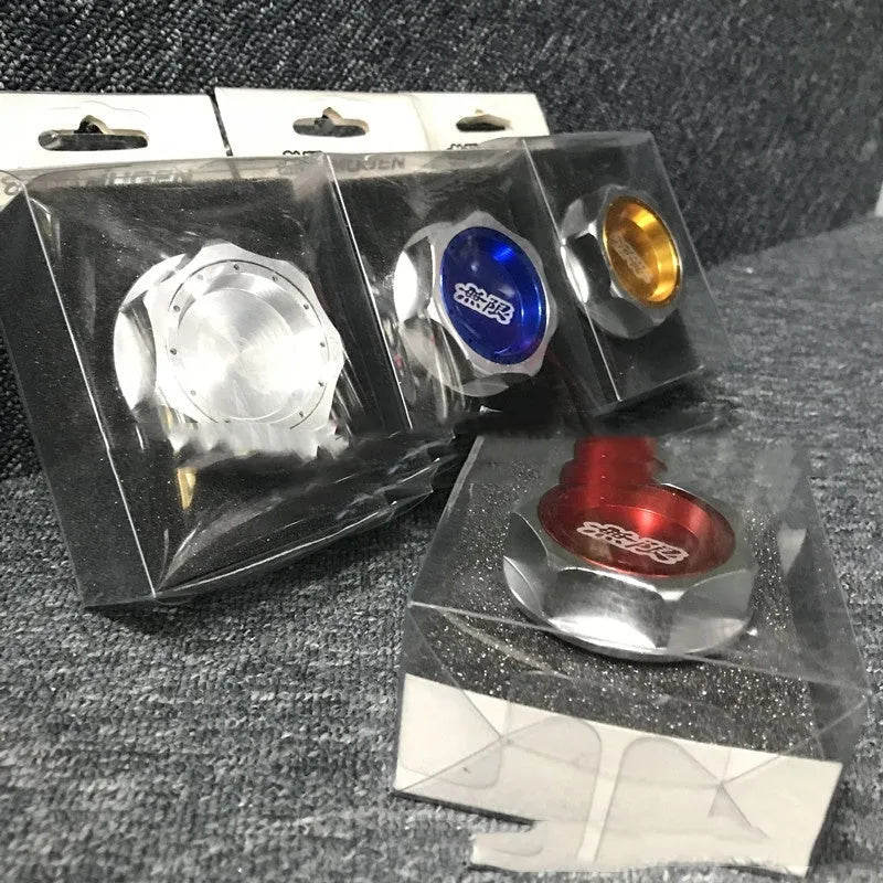 Aluminum alloy oil filter cap in six colour options for Honda models