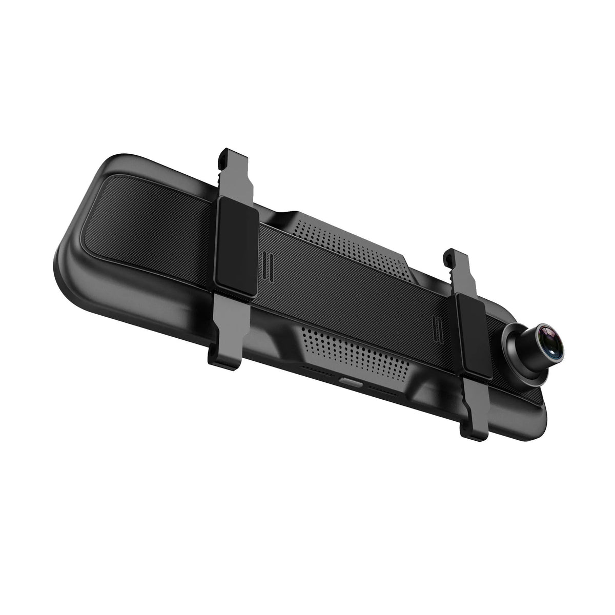 10-inch touch screen car driving recorder mounted on rearview mirror with wide-angle lens