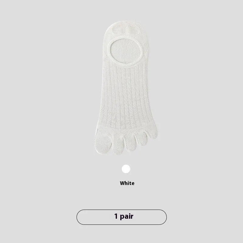 Men's invisible socks in five-finger boneless design with modal fabric