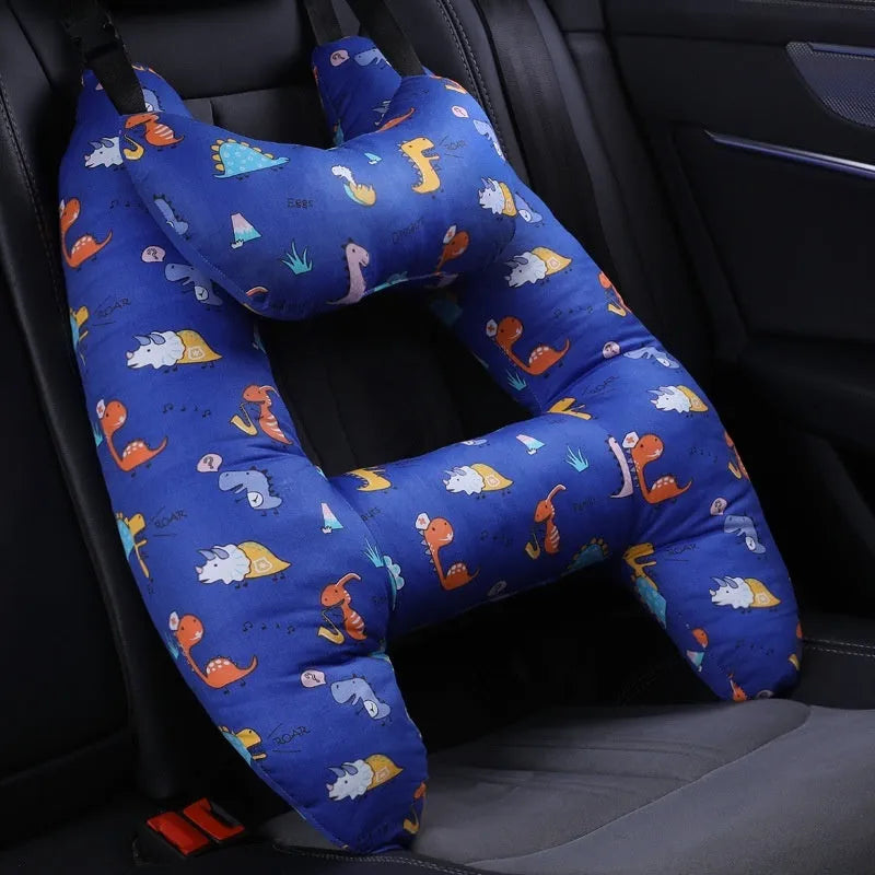 55x70cm car headrest pillow with cartoon pattern and pearl cotton filling