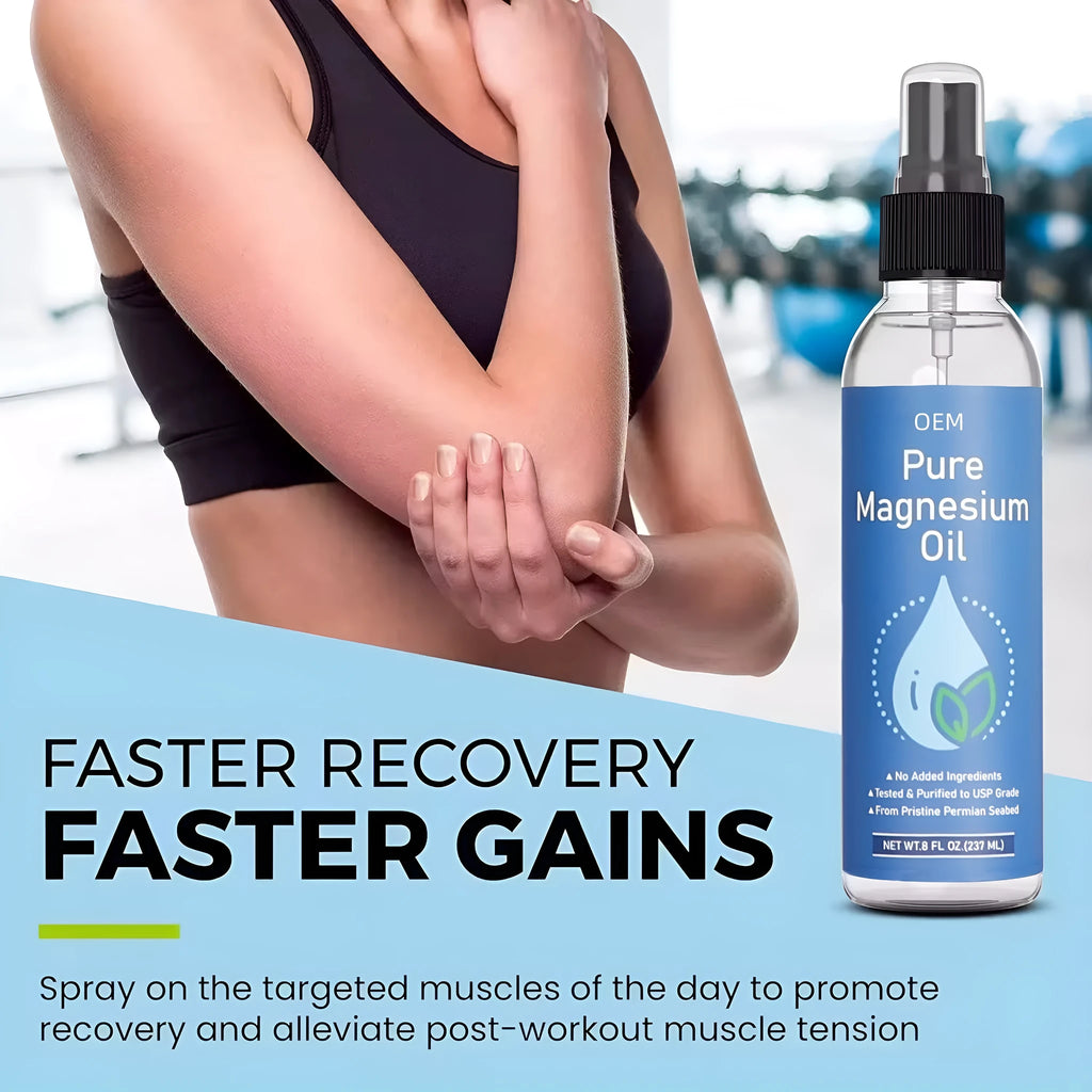 237ml magnesium oil spray with lavender ingredient for shoulder and neck body care and sleep spray use