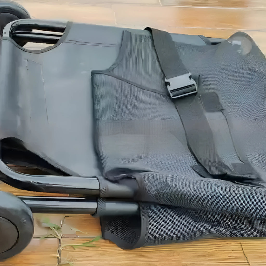 Black aluminium alloy foldable pet stretcher for large dog emergency transport