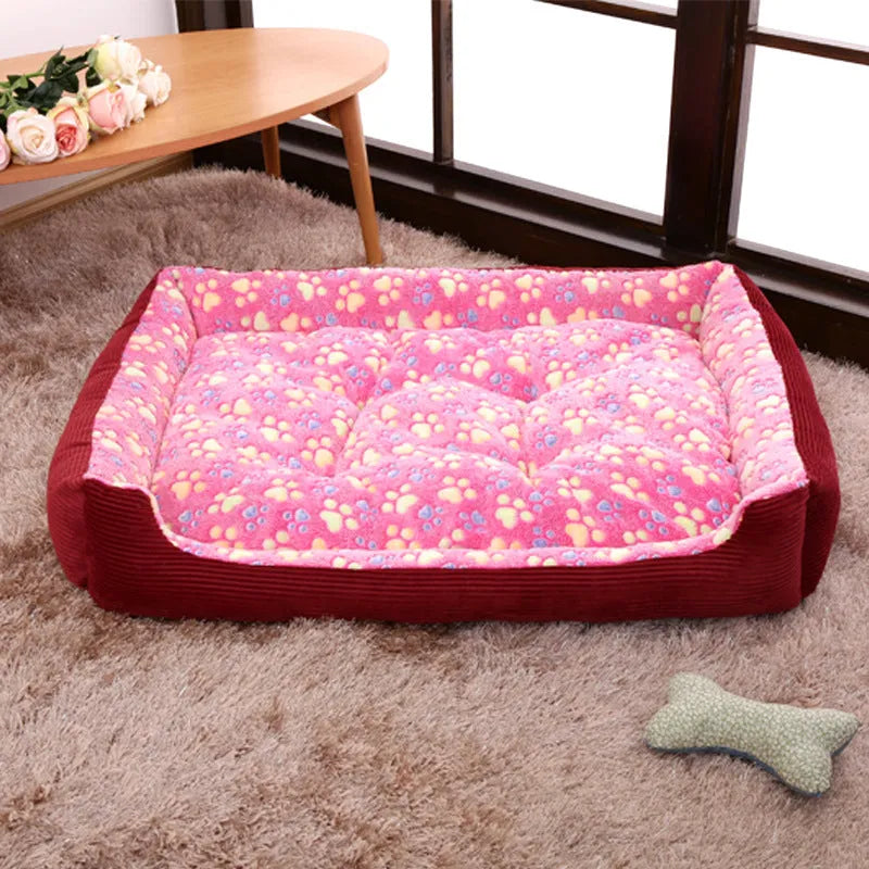 Soft plush dog bed with raised edges in beige colour for small dogs, showing sofa-style design