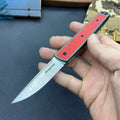 Folding fruit knife with stainless steel blade in open position showing 17cm length