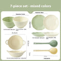 Modern ceramic dinnerware set with solid colour design and gift box packaging
