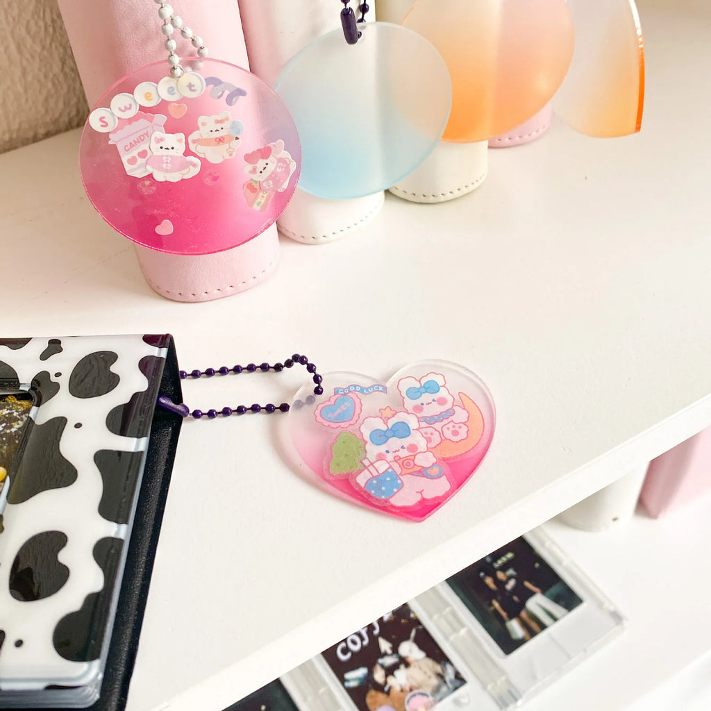 Pack of waterproof PVC cartoon stickers for decorating notebooks and agendas, shown in one of four available styles.