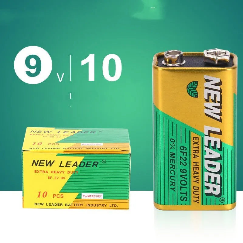 Xinlida brand 9V alkaline battery, model 6F22, for multimeters and wireless microphones.