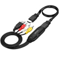 HDMI to AV converter cable with 110cm length for video signal conversion