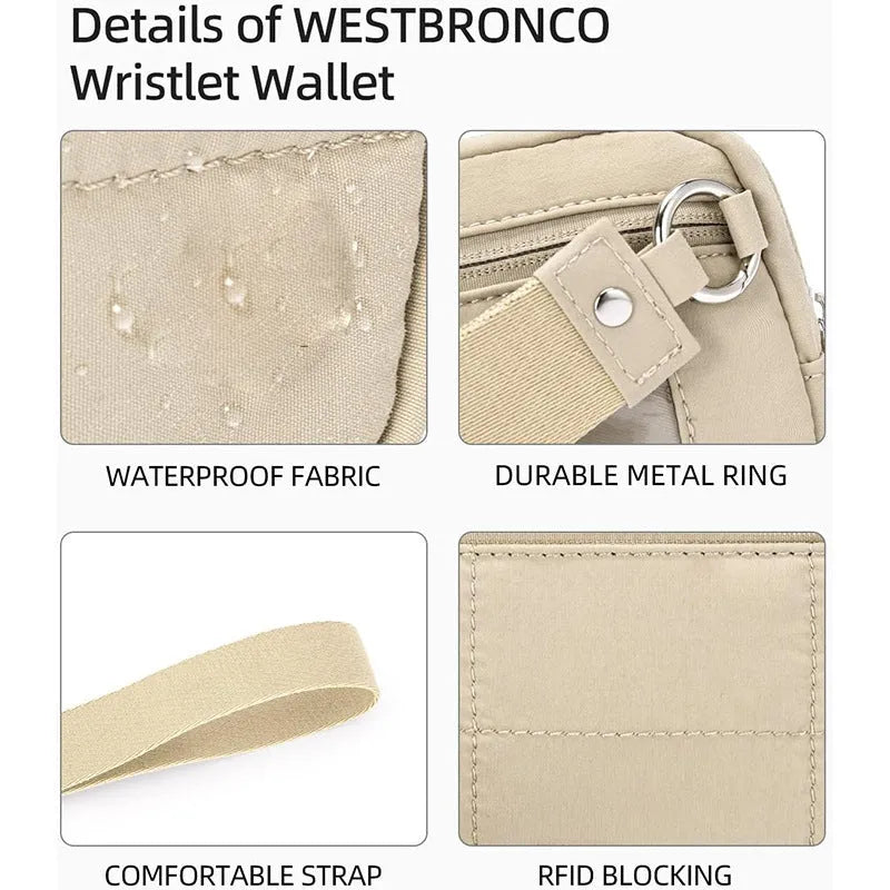Waterproof quilted handbag with transparent deck section in urban simplicity style