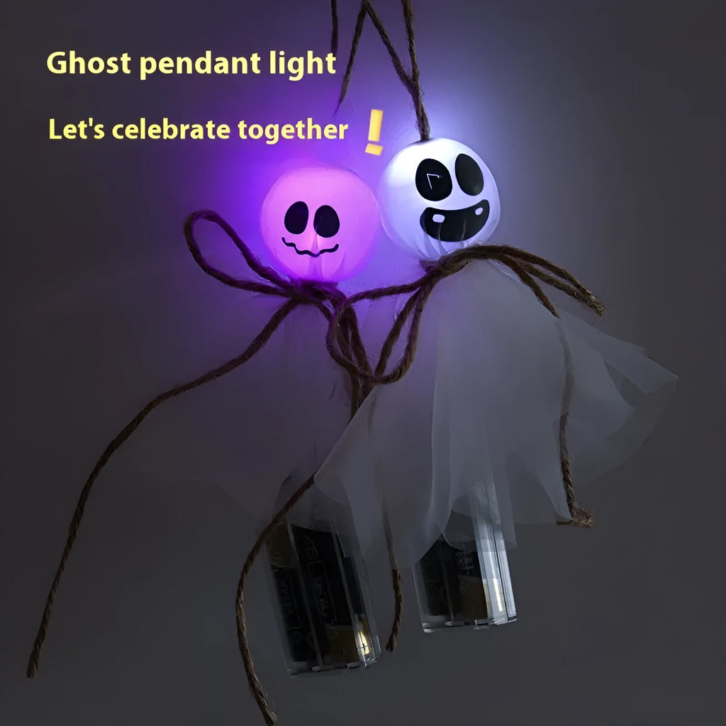 Halloween ghost LED lighting chain with colourful lights for venue decoration