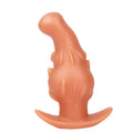 Unisex liquid silicone masturbator in purple gold and black available in S M L XL sizes for adults