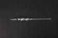 Glass crystal pen with coloured glaze finish and transparent signature section