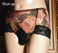Men's printed ice silk mid-waist briefs in breathable mesh fabric showing colour options and ultra-thin construction