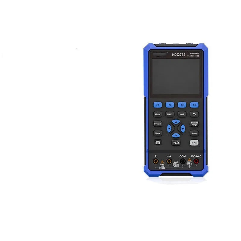 Owon HDS272 handheld digital oscilloscope with probes for automotive electrical diagnostics