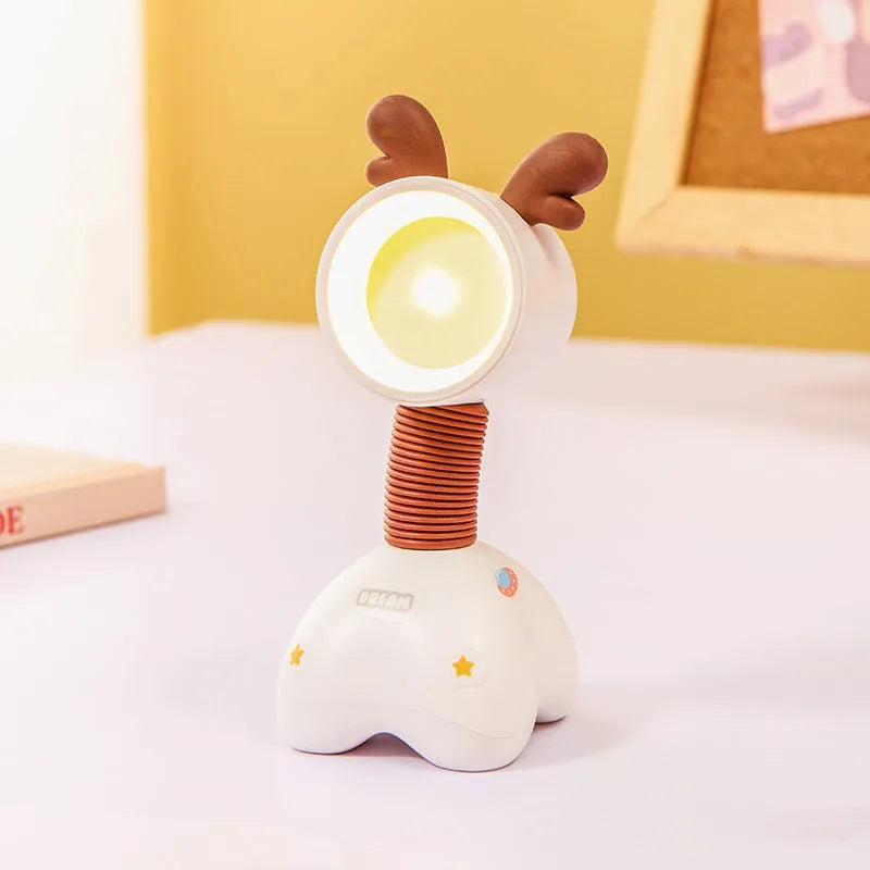 Creative DIY cartoon magnetic desktop night lamp in various colours with adjustable lighting