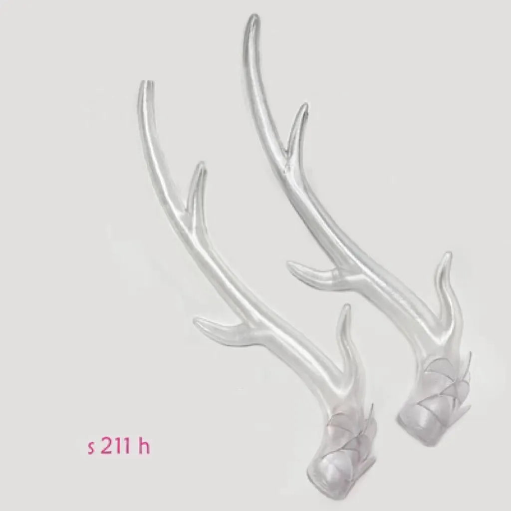 Pair of detailed resin dragon horns for motorcycle helmet customisation in Black Gold finish.