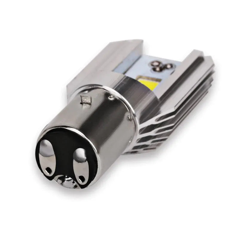 Motorcycle LED M4 double claw H6 built-in lights with aluminium housing and BA20D base