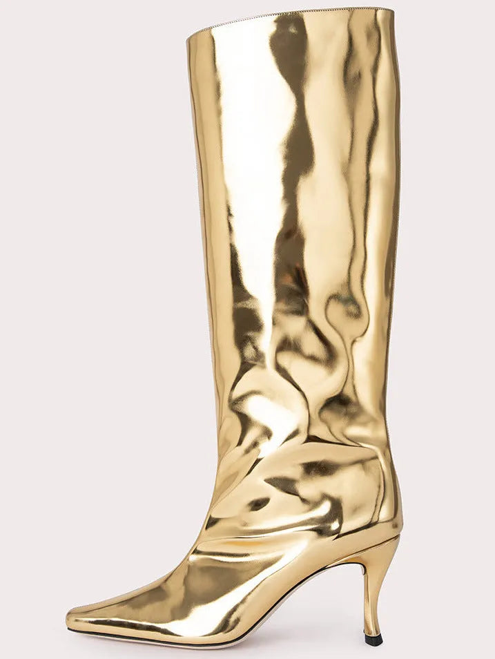 Women's black square toe ankle cowboy boot with microfiber upper on a white background.