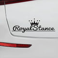 Reflective colourful vinyl crown car sticker measuring 30cm by 12cm for vehicle decoration