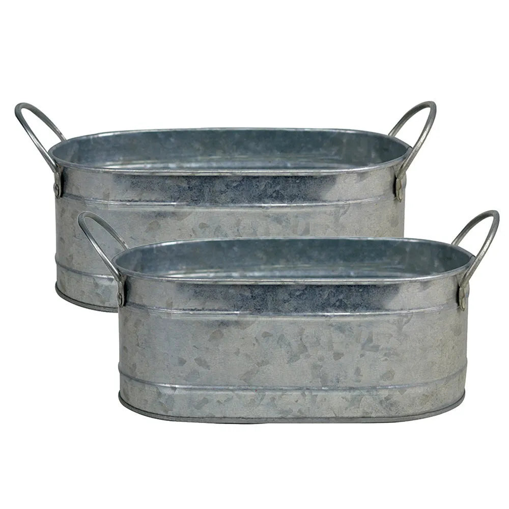 Iron sheet desktop flowerpot for succulents with corrosion-resistant metal construction