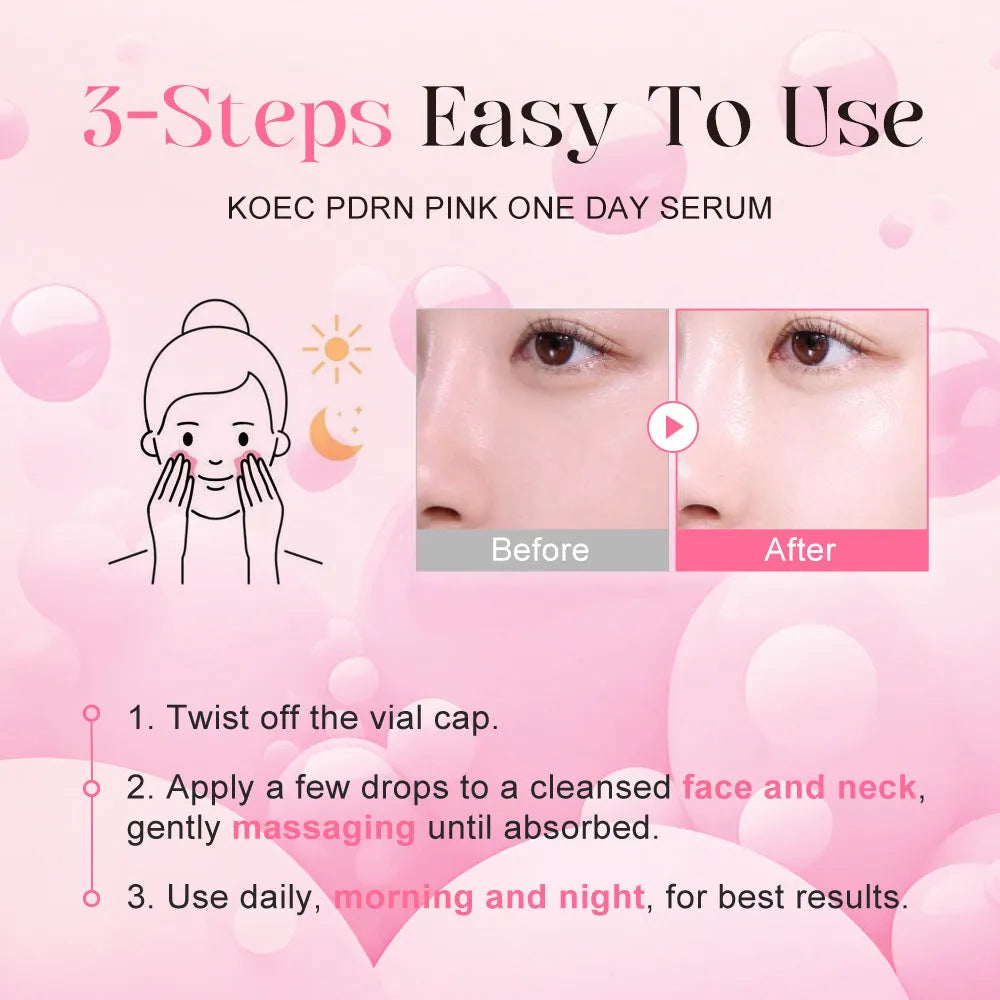 KOEC 10 pack powder polypeptide moisturising essence masks with latex fabric.
