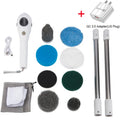 White ABS handheld cleaning ball with rechargeable lithium battery and British Standard plug