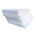 White rectangular EPE pearl cotton foam insulation board showing its 10mm thickness edge.