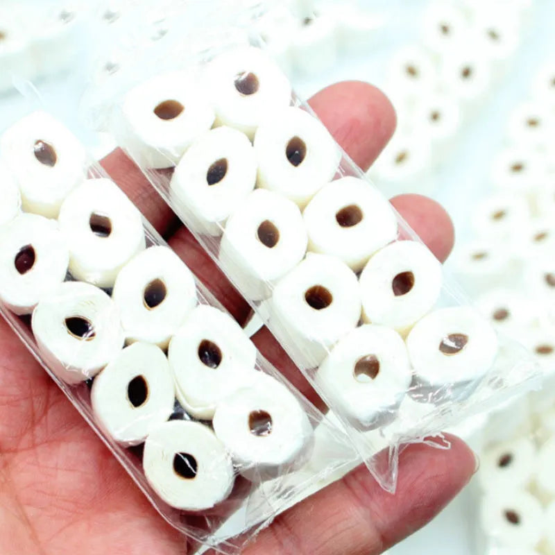 Miniature simulated tissue roll paper model measuring 30x15x80mm for children's educational play